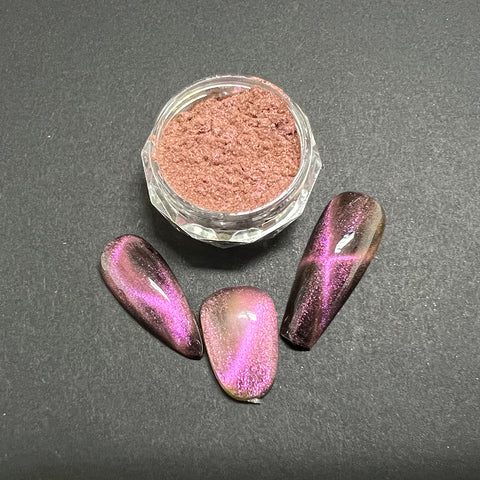 CP-DC05 Cat's Eye Frosty Pink is a Cat's Eye Pigment Powder with a 10-60 micron size.  Approved for cosmetic use without restriction.  Popular uses include Nail Polish, Auto Paint, House Paint, Cosmetic, and many other industrial, cosmetic, & craft applications*.