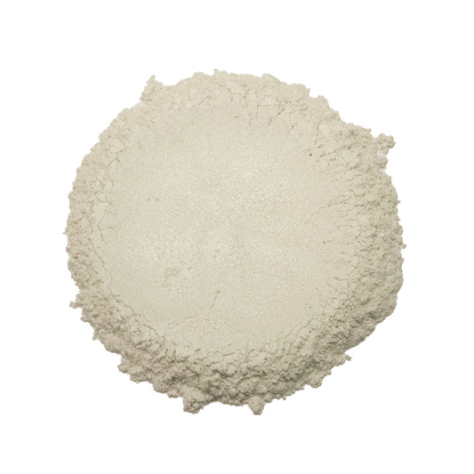 CP-231 Satin Green Interference Mica Powder: Silky luster white powder with a green reflection for Cosmetics, Epoxy Resin, Auto Paint, House Paint, Water Colors, Ink, Soap Making, Candle Making, Plastic, Jewelry, Glass, Ceramics, Silicone and many other industrial and craft applications.