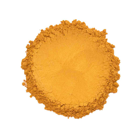 CP-323 Deep Satin Gold is a gold Silky Luster Mica Powder w/ a 5-25 micron size.  Approved for cosmetic use w/o restrictions & available in a variety of sizes.  Popular for Cosmetic, Epoxy, Resin, Nail Polish, Polymer Clay, Paint, Soap, Candle, Plastic, Jewelry, Glass, Ceramic, Silicone, and many other applications.
