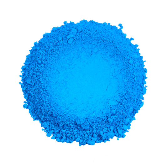 CP-39 Neon Blue: Fluorescent Matte, Bright Neon Powder for Epoxy Resin, Nail Art, Nail Polish, Polymer Clay,  Auto Paint, House Paint, Water Colors, Soap Making, Candle Making, Plastic, Jewelry, Glass, Ceramics, Silicone and many other industrial and craft applications.