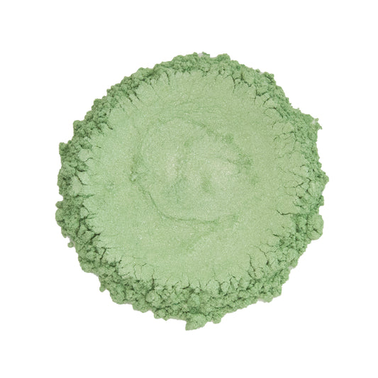 CP-6051 Peak Green : Pearl Luster Powder for Cosmetics, Epoxy Resin, Nail Art, Nail Polish, Polymer Clay,  Auto Paint, House Paint, Water Colors, Soap Making, Candle Making, Plastic, Jewelry, Glass, Ceramics, Silicone and many other industrial and craft applications.