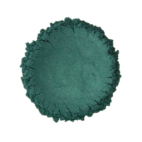 CP-6055 Blackish Green is a Pearl Luster Mica Powder w/ a 10-60 micron size.  Approved for cosmetic use W/ restrictions and available in a variety of sizes.  Popular for Limited Cosmetic, Epoxy, Resin, Nail Polish, Polymer Clay, Paint, Soap, Candle, Plastic, Jewelry, Glass, Ceramic, Silicone, & many other applications.