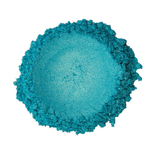 CP-6415 Turquoise : Pearl Luster Powder for Cosmetics, Epoxy Resin, Nail Art, Nail Polish, Polymer Clay,  Auto Paint, House Paint, Water Colors, Soap Making, Candle Making, Plastic, Jewelry, Glass, Ceramics, Silicone and many other industrial and craft applications.