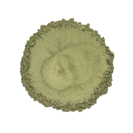 CP-68815 Deep Green Gold is a Duochrome Pearl Luster Mica Powder w/ a 10-60 micron size.
Approved for cosmetic use W/ restrictions & available in a variety of sizes.
Popular for Limited Cosmetic, Epoxy, Resin, Nail Polish, Polymer Clay, Paint, Candle, Plastic, Jewelry, Glass, Ceramic, Silicone, & more.