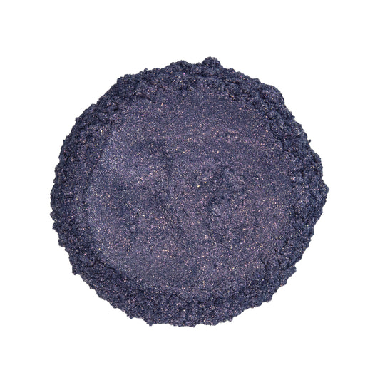 CP-7659 Superstar Blue Mauve is a Sparkling Luster Synthetic Fluorphlogopite (Synthetic Mica) Powder w/ a 30-150 micron size & Duo Chrome qualities.
Approved for cosmetic use without restriction and available in a variety of sizes.
Popular for Cosmetic, Epoxy, Resin, Nail Polish, Polymer Clay, Paint, Watercolor, Soap, Candle, Plastic, Jewelry, Glass, Ceramic, Silicone, & many other applications.