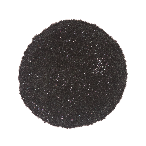CP-BM036 Bio Glitter Black is a Black colored Earth Friendly Glitter with a 200 micron size (.008 HEX size).  Approved for external use ONLY & available in a variety of sizes.  Popular for Limited Cosmetic, Epoxy, Resin, Nail Polish, Polymer Clay, Paint, Candle, Plastic, Ceramic, Silicone, & many other applications.