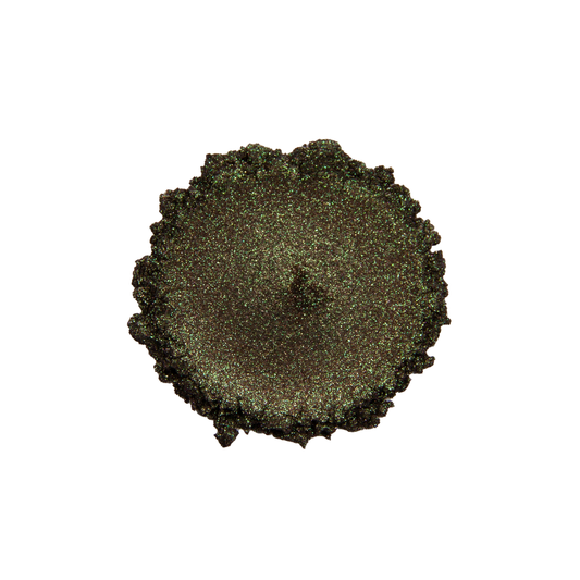 CP-889949 Brown Bronze Green is a Super Color Shift (Chameleon) Pigment Powder w/ a 10-50 micron size.

Popular for Cosmetic, Epoxy, Resin, Nail Polish, Polymer Clay, Paint, Soap, Candle, Plastic, Jewelry, Ceramic, Silicone, & many other applications.