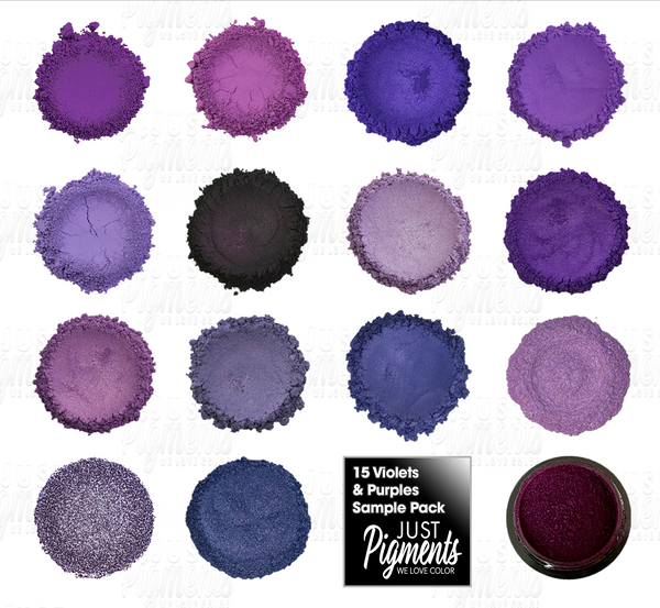 Color Sample Pack Sample Pack 15 Violets & Purples – Just Pigments