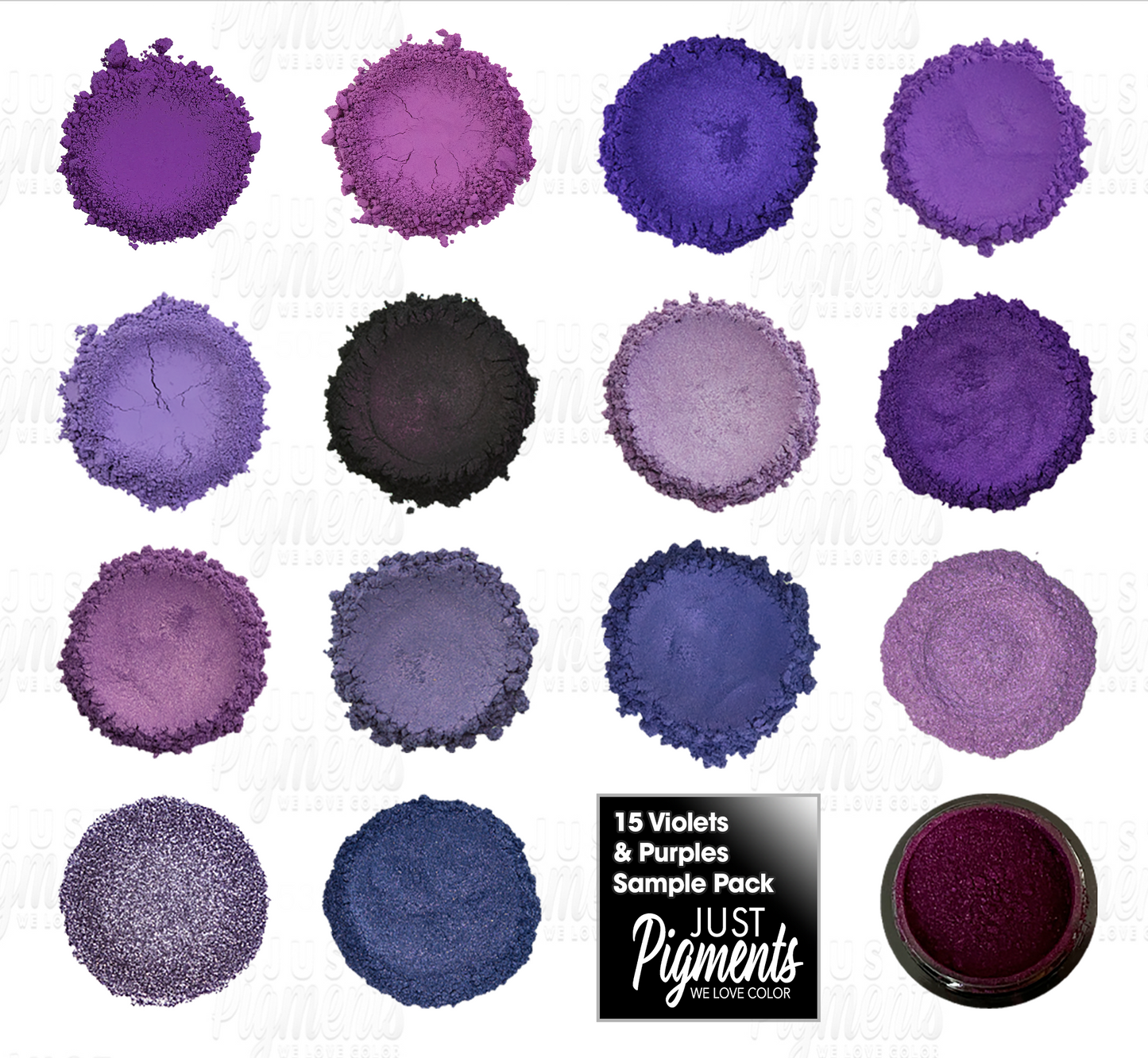 Sample Pack 15 Violets & Purples