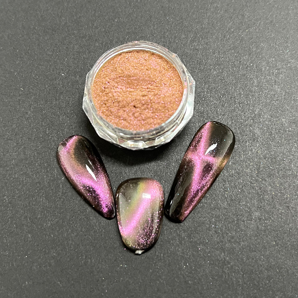 CP-DC07 Cat's Eye Pink Bubblegum is a Cat's Eye Pigment Powder w/ a 10-60 micron size.

Popular for Nail Polish, Auto Paint, House Paint, Cosmetic, and many other industrial, cosmetic, & craft applications.