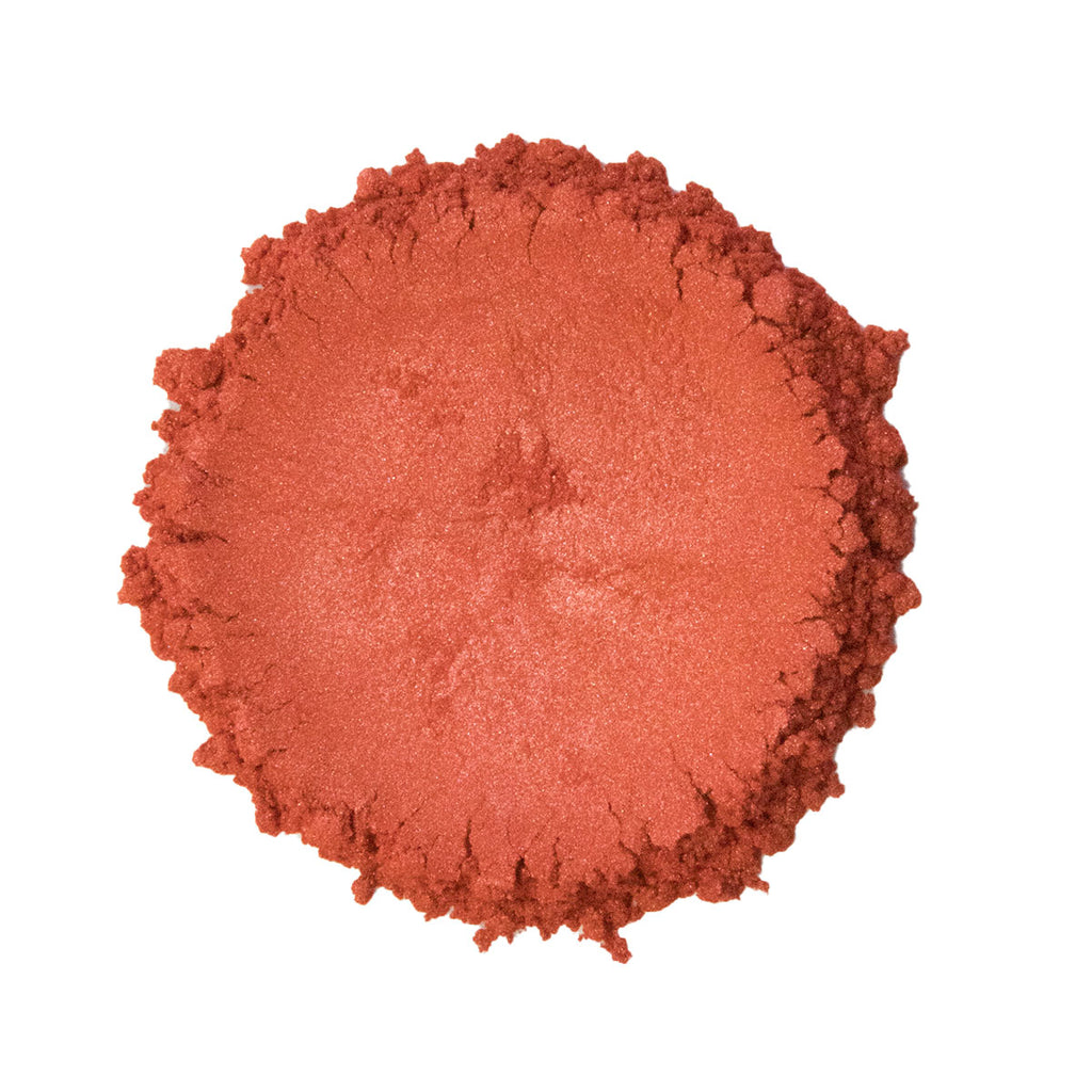 CP-6071 Coral Reef is a coral colored Pearl Luster Mica Powder w/ a 10-60 micron size.  Approved for cosmetic use w/o restriction & available in a variety of sizes.  Popular for Cosmetic, Epoxy, Resin, Nail Polish, Polymer Clay, Paint, Soap, Candle, Plastic, Jewelry, Glass, Ceramic, Silicone, & many other applications.