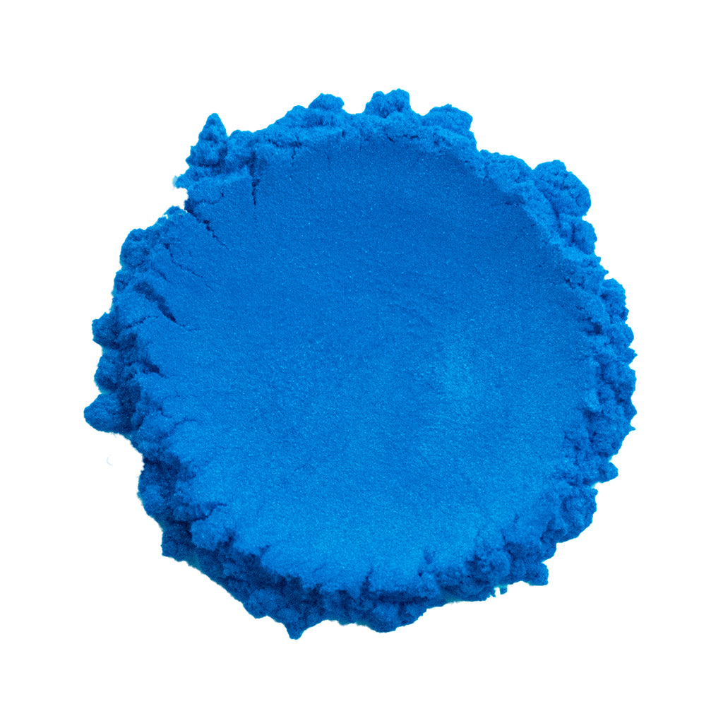 CP-6414 Cobalt Blue is a blue Pearl Luster Mica Powder with a 10-60 micron size.  Approved for cosmetic use WITH restrictions and available in a variety of sizes.  Popular for Limited Cosmetic, Epoxy, Resin, Nail Polish, Polymer Clay, Paint, Soap, Candle, Plastic, Jewelry, Glass, Ceramic, Silicone, and many other applications.