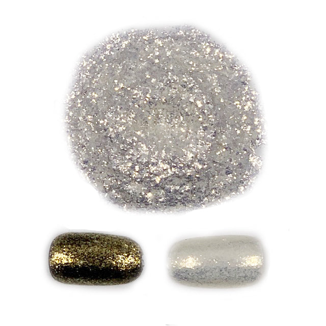 CP-7271 Syn Sparkle Gold is a sparkly white Interference Synthetic Fluorphlogopite (Synthetic Mica) Powder w/ a 200-700 micron size.

Popular for Cosmetic, Epoxy, Resin, Nail Polish, Polymer Clay, Paint, Watercolor, Soap, Candle, Plastic, Jewelry, Glass, Ceramic, Silicone, & many other applications.