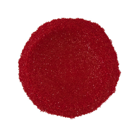 CP-BM007 Bio Glitter Red is a Red colored Earth Friendly Glitter with a 200 micron size (.008 HEX size).  Approved for external use ONLY and available in a variety of sizes.  Popular for Limited Cosmetic, Epoxy, Resin, Nail Polish, Polymer Clay, Paint, Candle, Plastic, Ceramic, Silicone, and many other applications.
