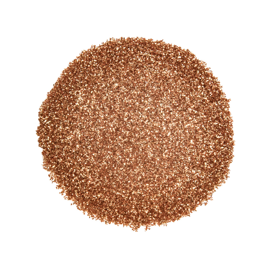 CP-B007 Bio Glitter Light Copper is a Copper colored Earth Friendly Glitter with a 200 micron size (.008 HEX size)  Approved for external use ONLY & available in a variety of sizes  Popular for Limited Cosmetic, Epoxy, Resin, Nail Polish, Polymer Clay, Paint, Candle, Plastic, Ceramic, Silicone, & many other applications
