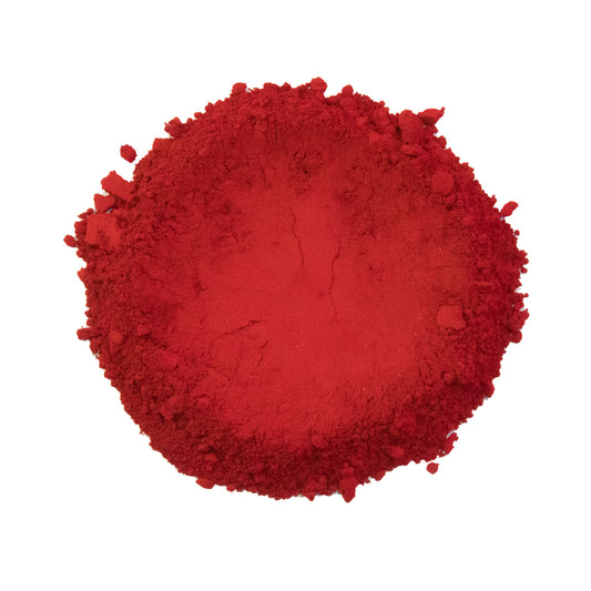 CP-D&C Red #7 Calcium Lake: Dye that is Insoluble but miscible (dispersible) in water & oils. For Cosmetics with restrictions, Epoxy Resin, Nail Art, Nail Polish, Polymer Clay,  Auto Paint, House Paint, Water Colors, Candle Making, Plastic, Jewelry, Glass, Ceramics, Silicone and many other industrial and craft applications. 