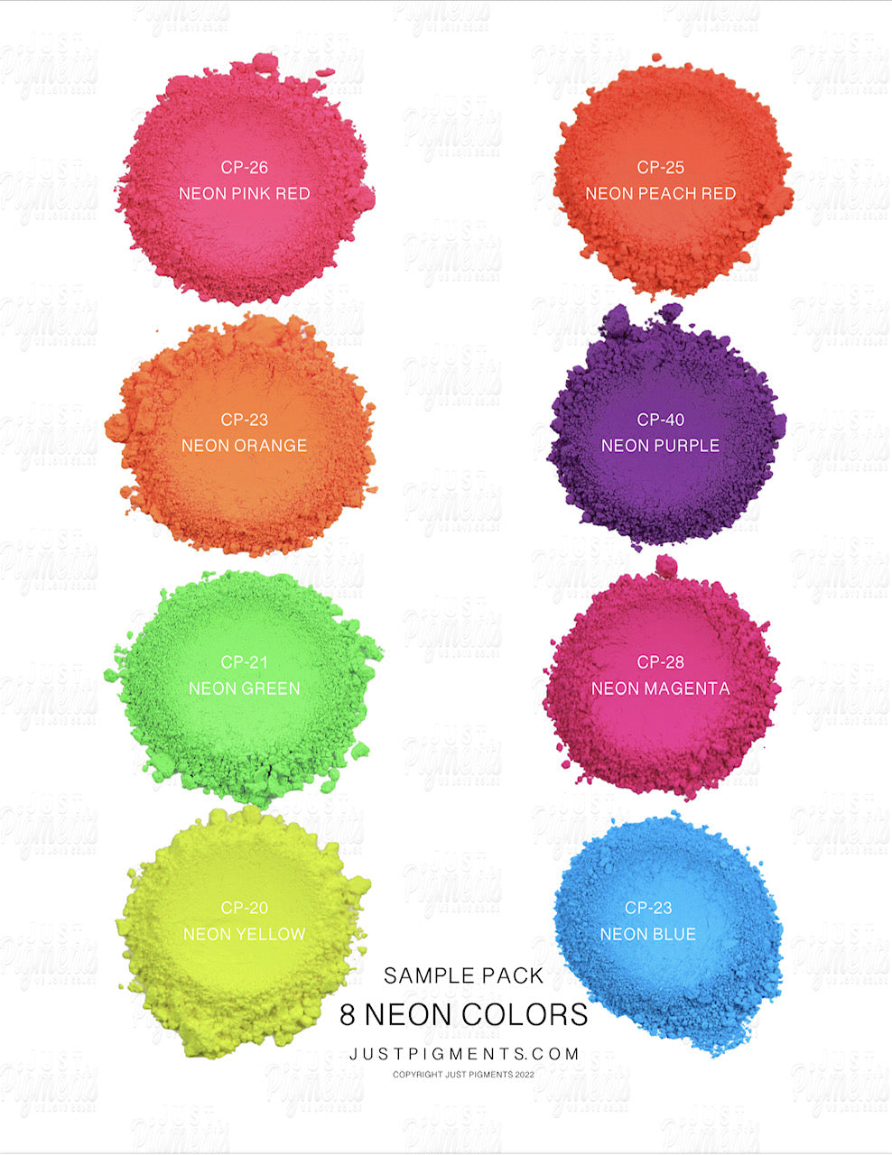 Color Sample Pack All Sample Packs – Just Pigments
