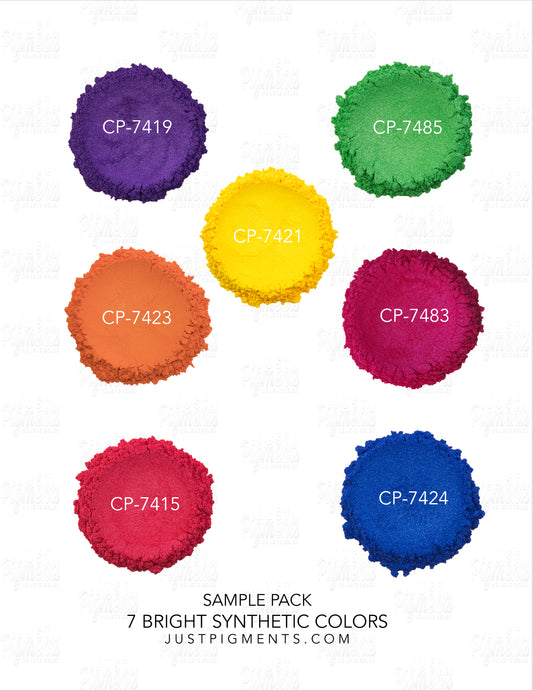 Sample Pack 7 Bright Synthetic Colors